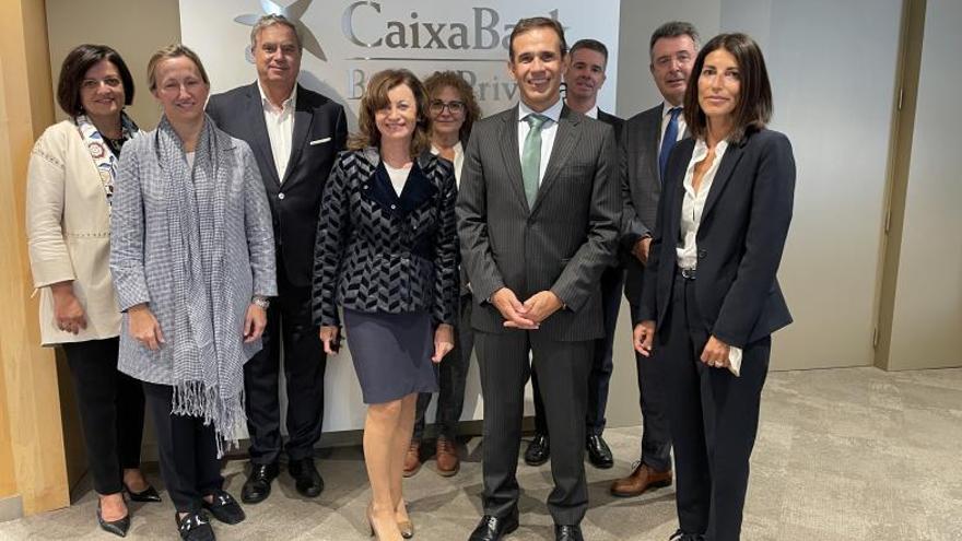 El Consell Assessor Territorial de Girona amb el director de CaixaBank a Catalunya, Jaume Masana. | CAIXABANK