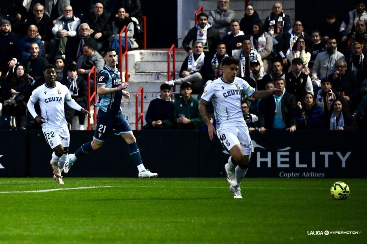 El Ceuta ganó 3-2 al Córdoba este miércoles en el Alfonso Murube.