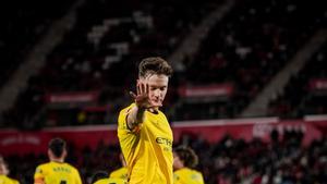 Tsygankov celebra su gol en Son Moix