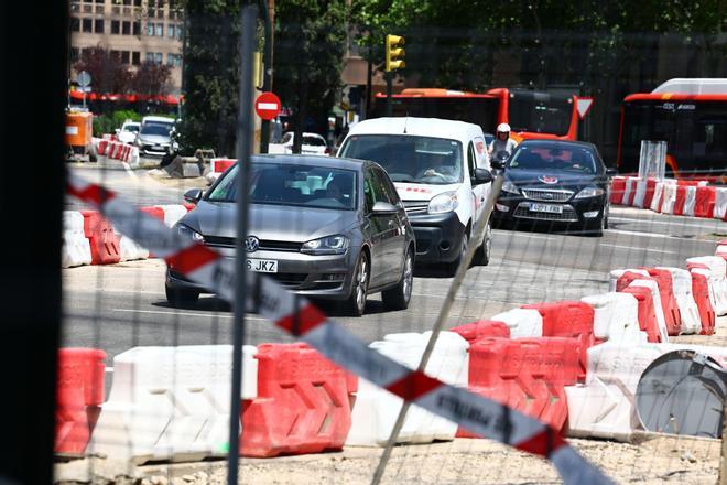 En imágenes I Continúan las obras en varias calles de Zaragoza