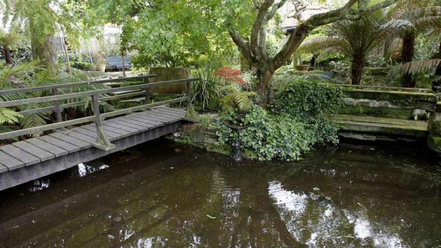 Uno de los espacios del jardín botánico de la Fundación Sales. // J. Lores