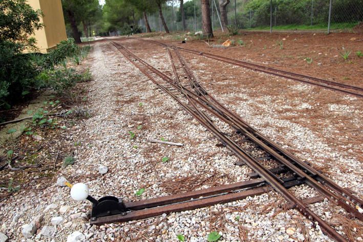 Blick in den künftigen Eisenbahn-Park von Mallorca