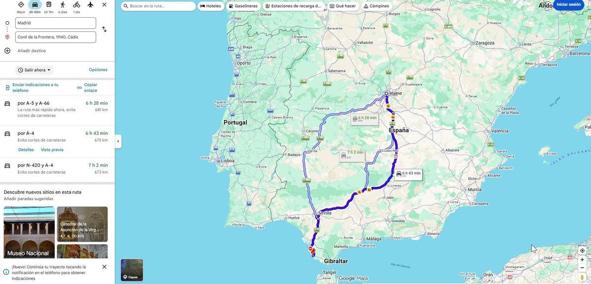 La DGT insta a los conductores que regresen a Madrid a hacerlo por la carretera de Córdoba que atraviesa Castilla La Mancha