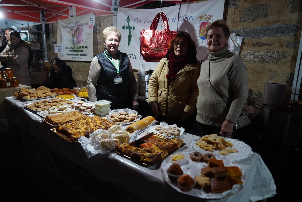 Algunas de las viandas degustadas en la fiesta de la Candelaria de Dos Torres.