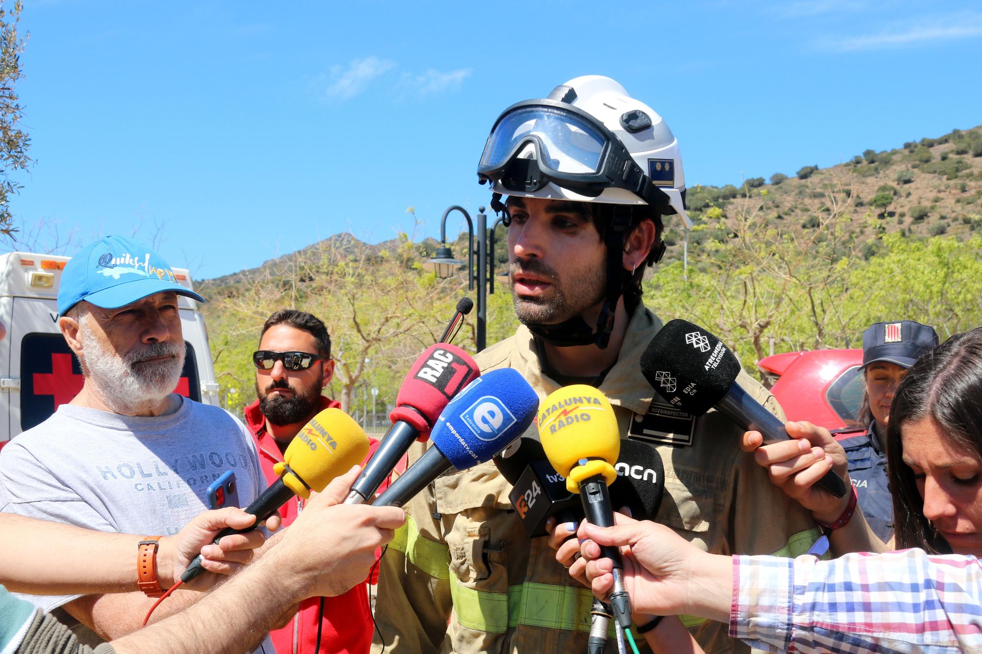 L'incendi que ha cremat a Portbou els dies 16 i 17 d'abril