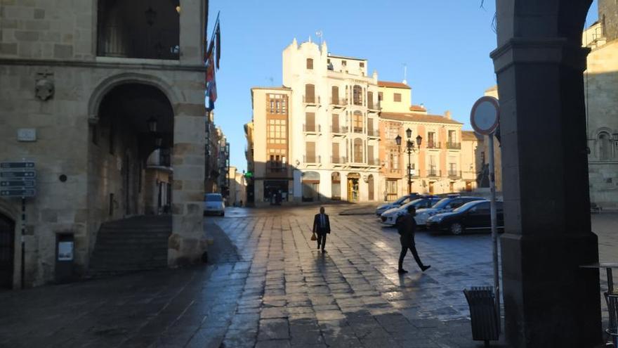 Plaza Mayor, esta mañana.