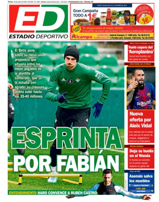 Portadas deportivas del viernes 19 de enero