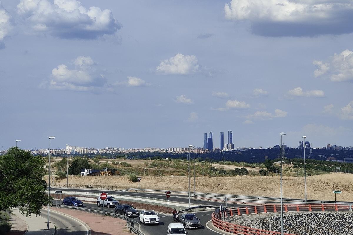 La zona situada entre el CC Zielo y el Colegio Americano, con vistas a Madrid, que será convertido en un Palacio de Congresos en Pozuelo de Alarcón.