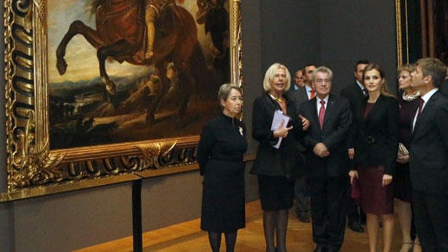 La Reina Letizia junto al presidente de Austria, Heinz Fischer