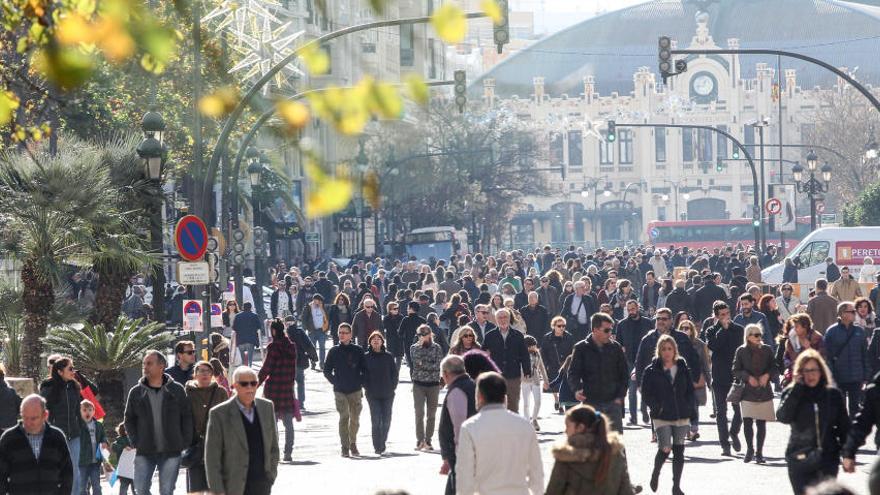 La plaza peatonal.