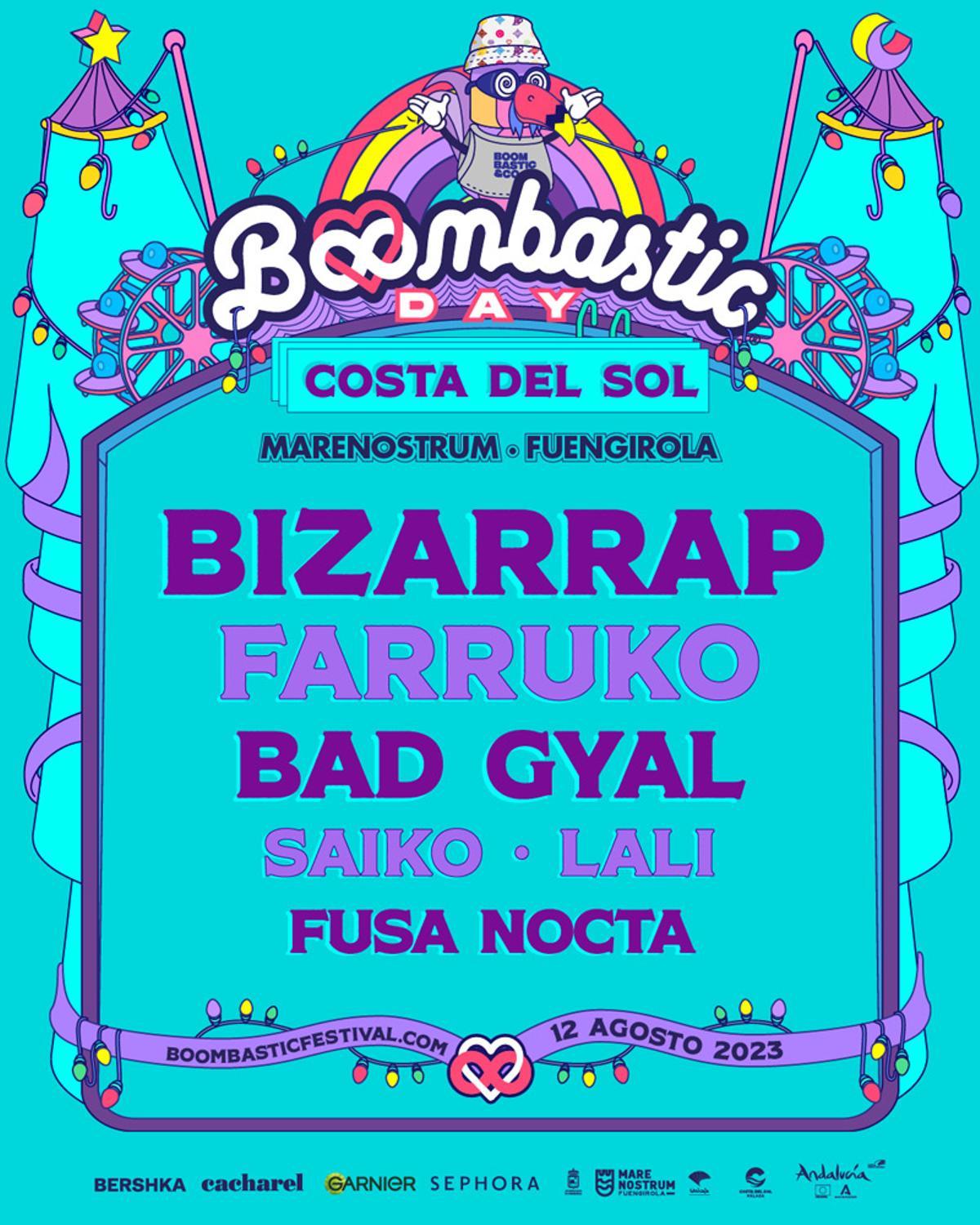 Cartelera del 'Boombastic Day' en Fuengirola