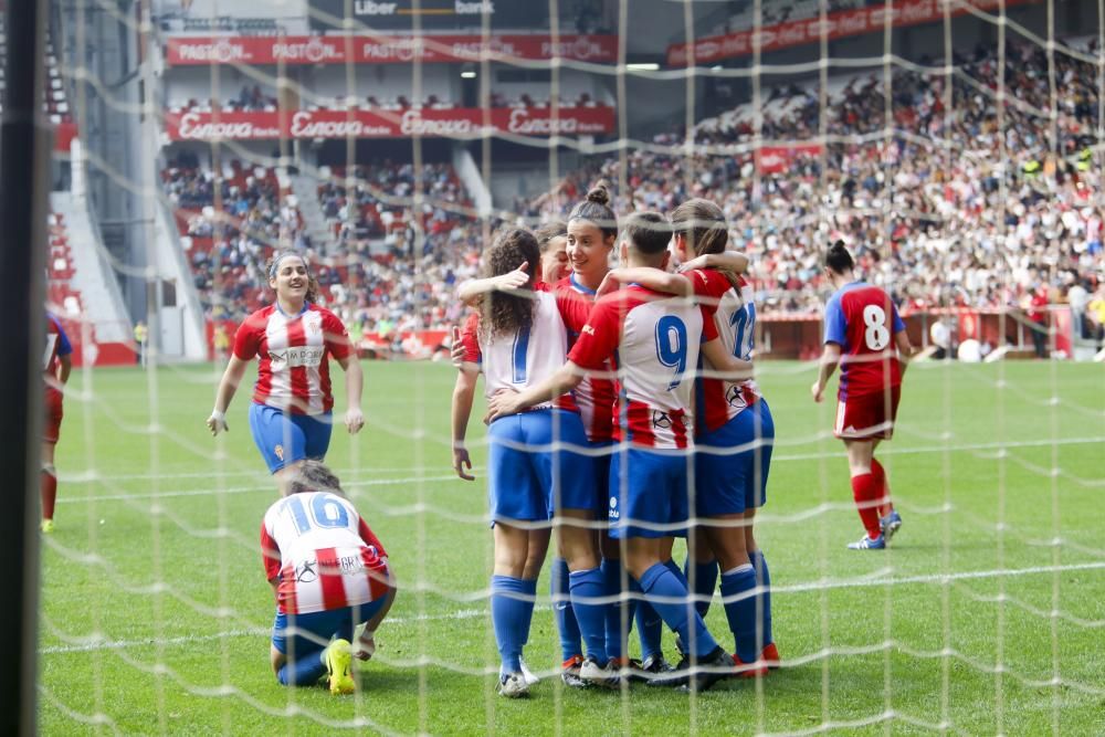 El derbi femenino de Gijón, en imágenes