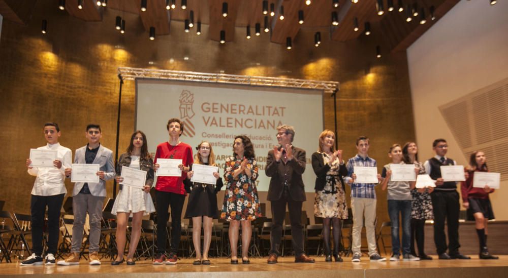 Estos son los alumnos de matrícula de honor de Primaria en la provincia de Alicante