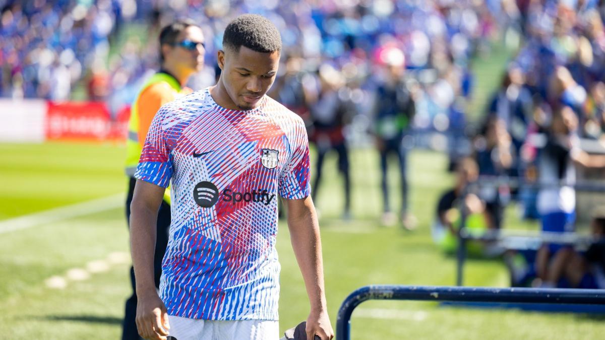 Ansu Fati arrancó de suplente ante el Getafe
