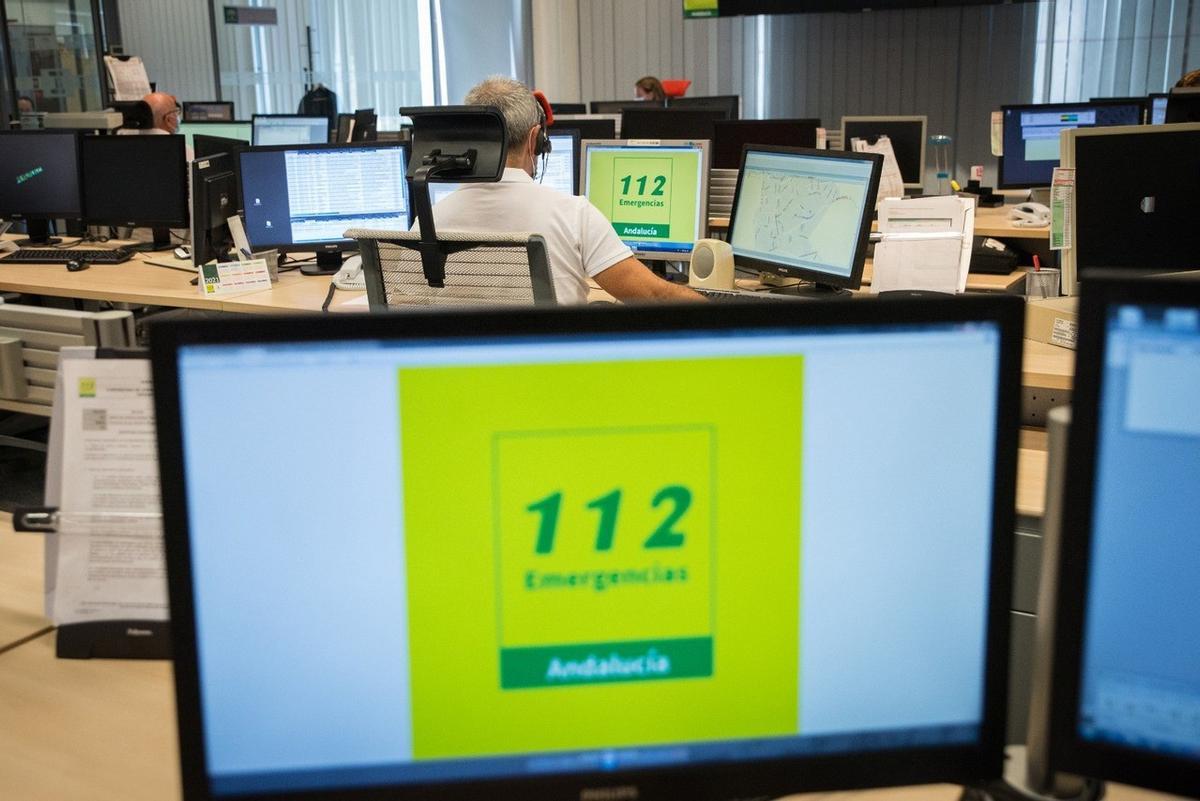 Una sala del 112 Andalucía.