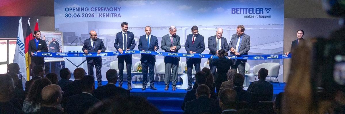 Inauguración de la planta de Benteler en Kénitra, Marruecos.