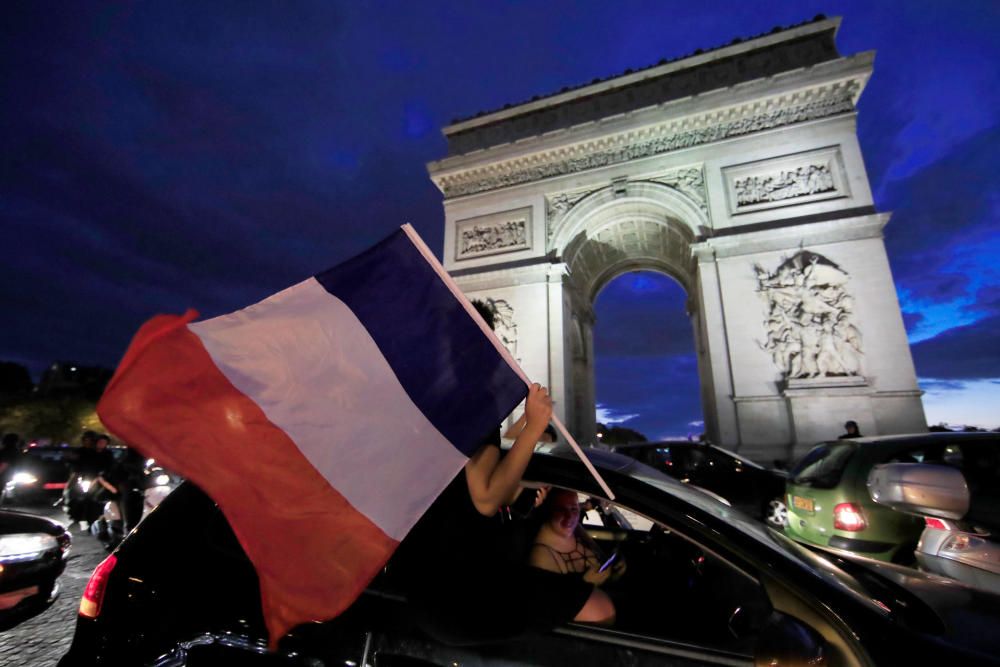 Celebraciones por el pase de Francia a la final