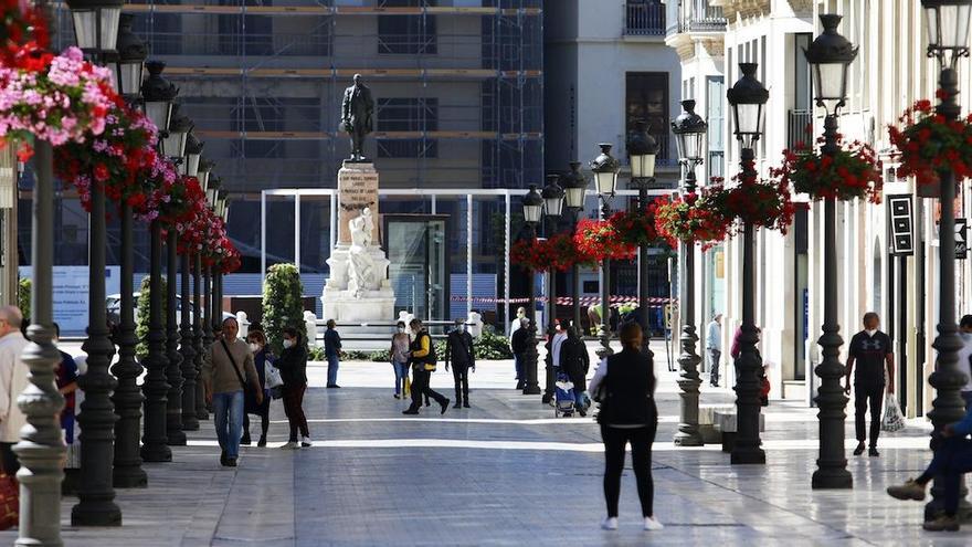 Una imagen de la calle Larios, por donde todos los años transcurría la marcha del 1 de Mayo.