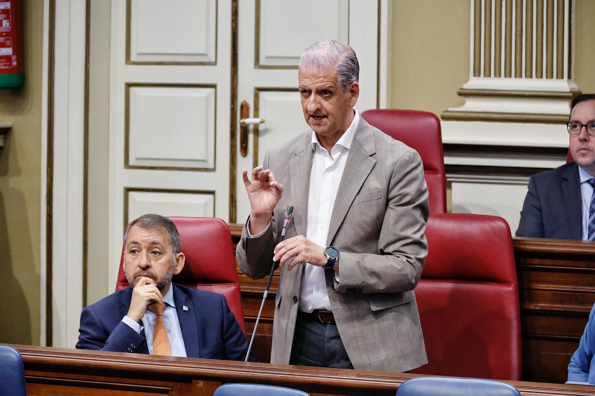 Pleno del Parlamento de Canarias, este miércoles