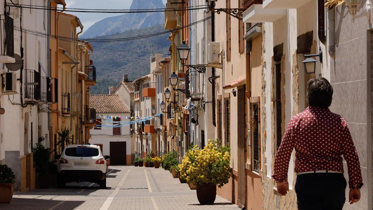 La pequeña localidad de L'Orxa, en El Comtat, en una imagen de archivo