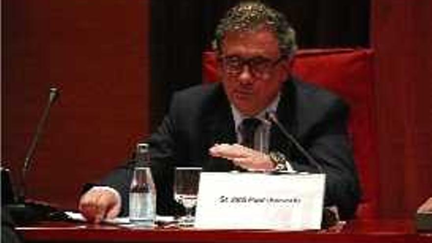 Jordi Pujol Ferrusola durant la seva compareixença al Parlament.