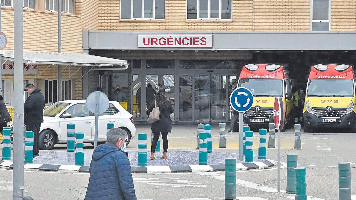 Fachada de urgencias del Hospital General de Castellón, en una imagen de archivo.