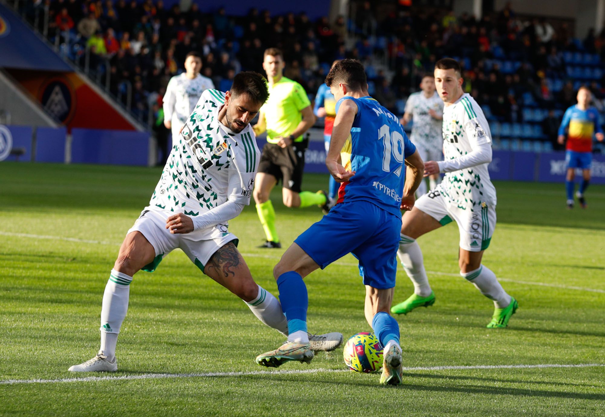 EN IMÁGENES, El partido entre el Andorra y el Real Oviedo