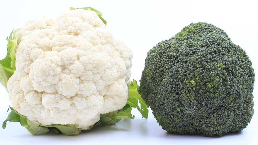 Brócoli y coliflor.