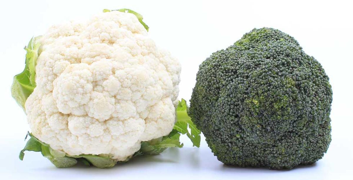 Brócoli y coliflor.