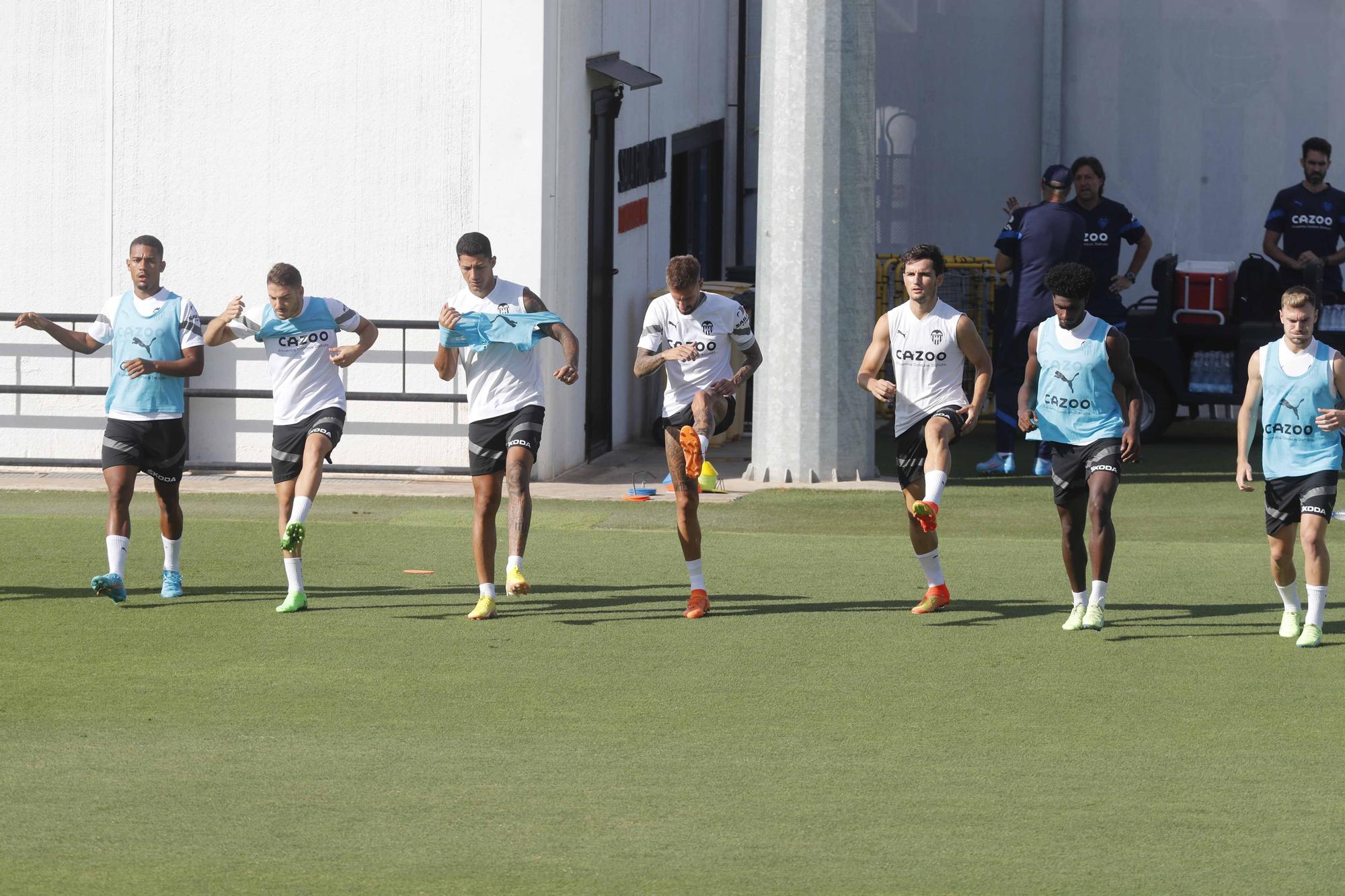 Entrenamiento previo a la segunda jornada de Laliga frente al Athletic de Bilbao