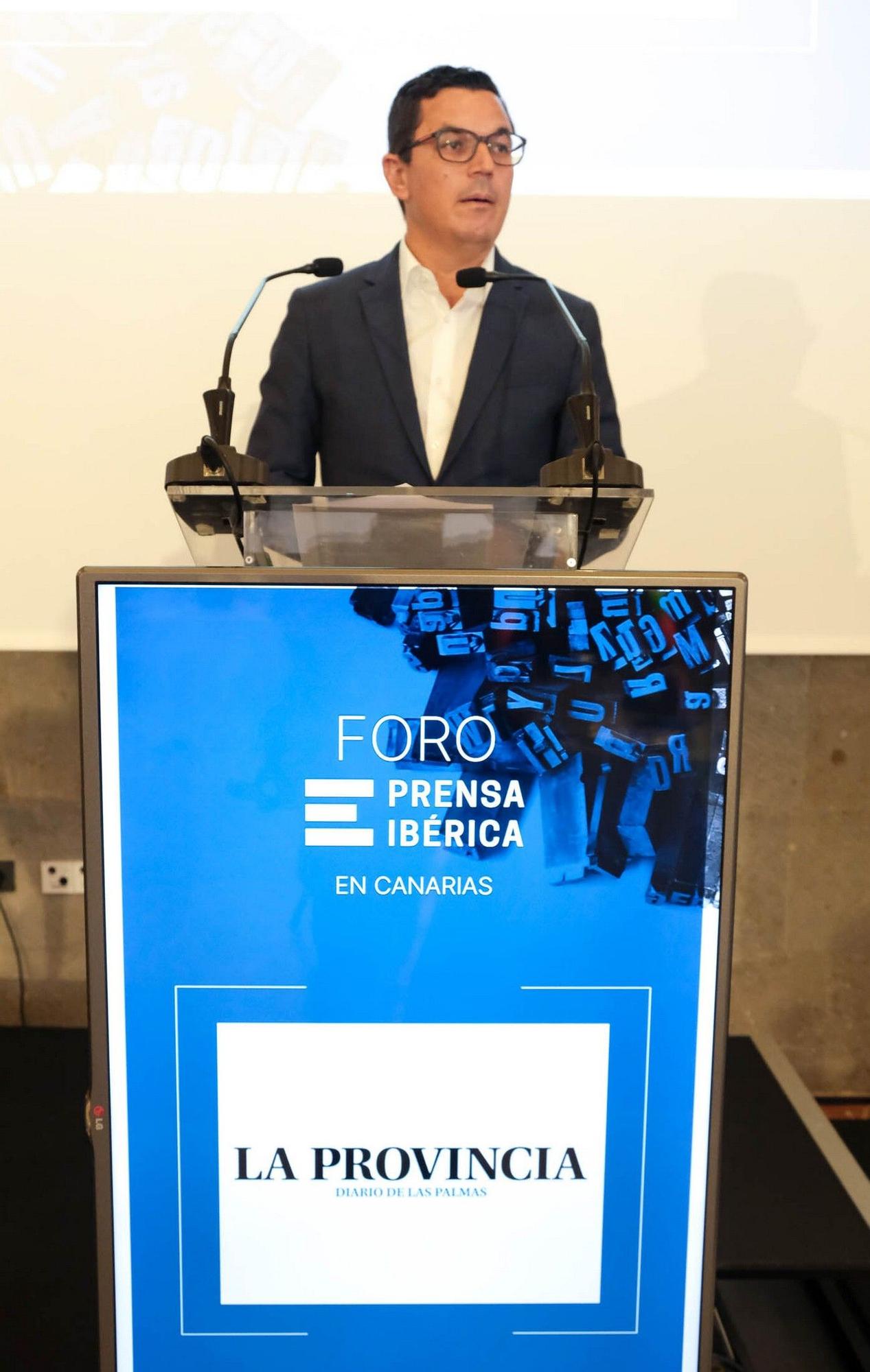 María Fernández intervención en el Foro Prensa Ibérica