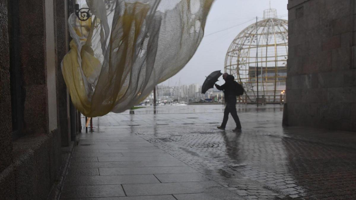 Alerta naranja por fuertes rachas de viento en A Coruña