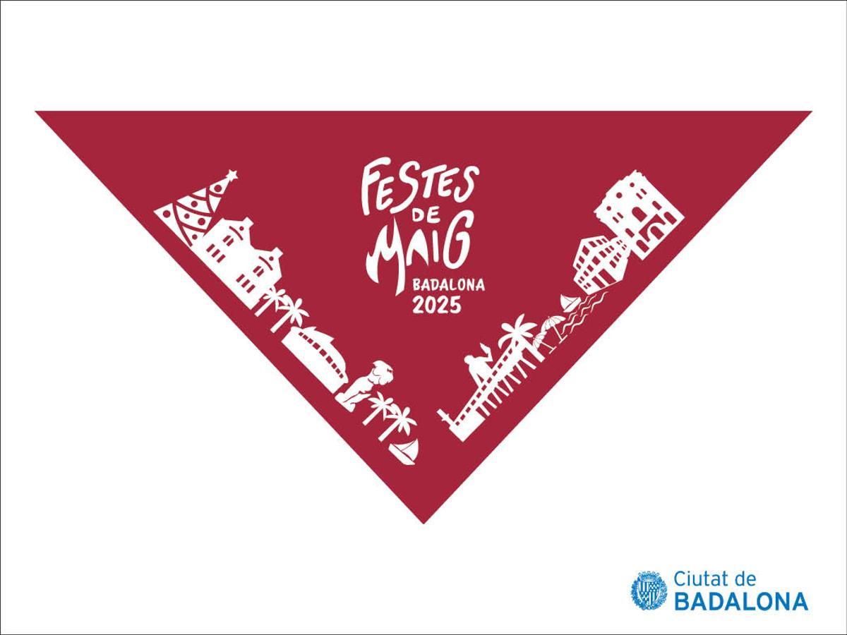 Pañuelo de las Festes de Maig 2025 de Badalona