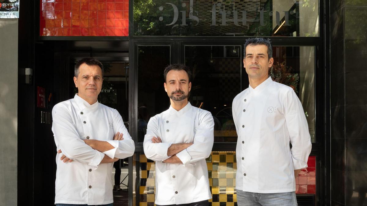 Oriol Castro, Andreu Xatruch y Mateu Casañas en Disfrutar