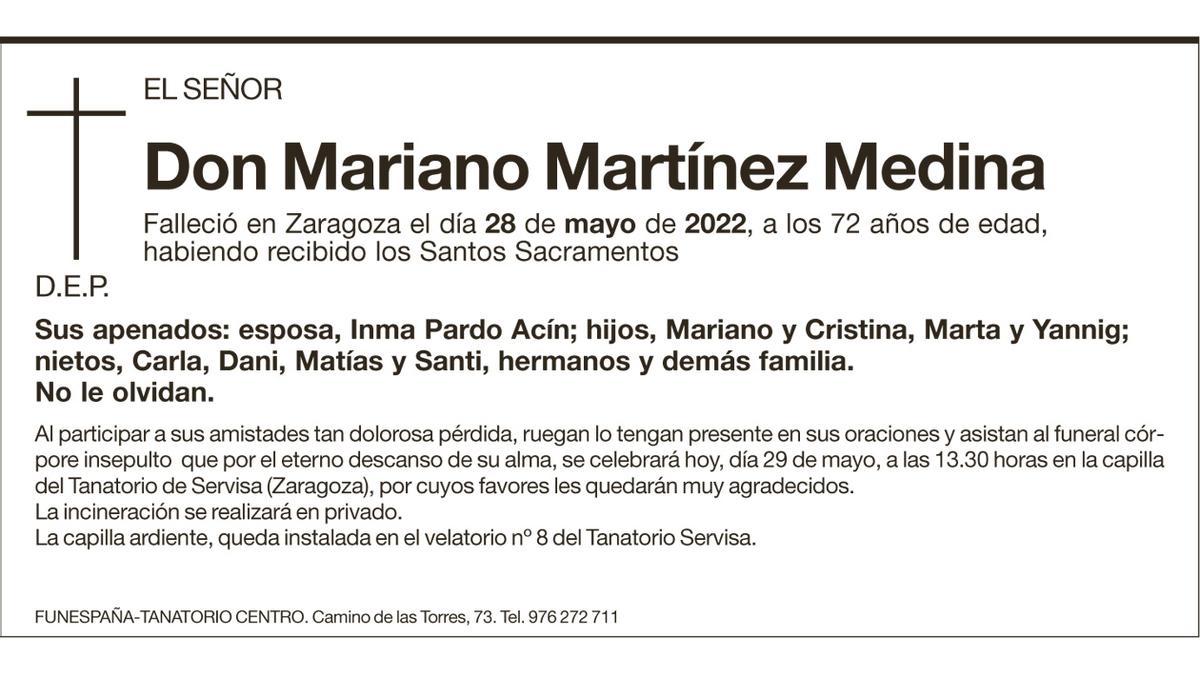 Don Mariano Martínez Medina