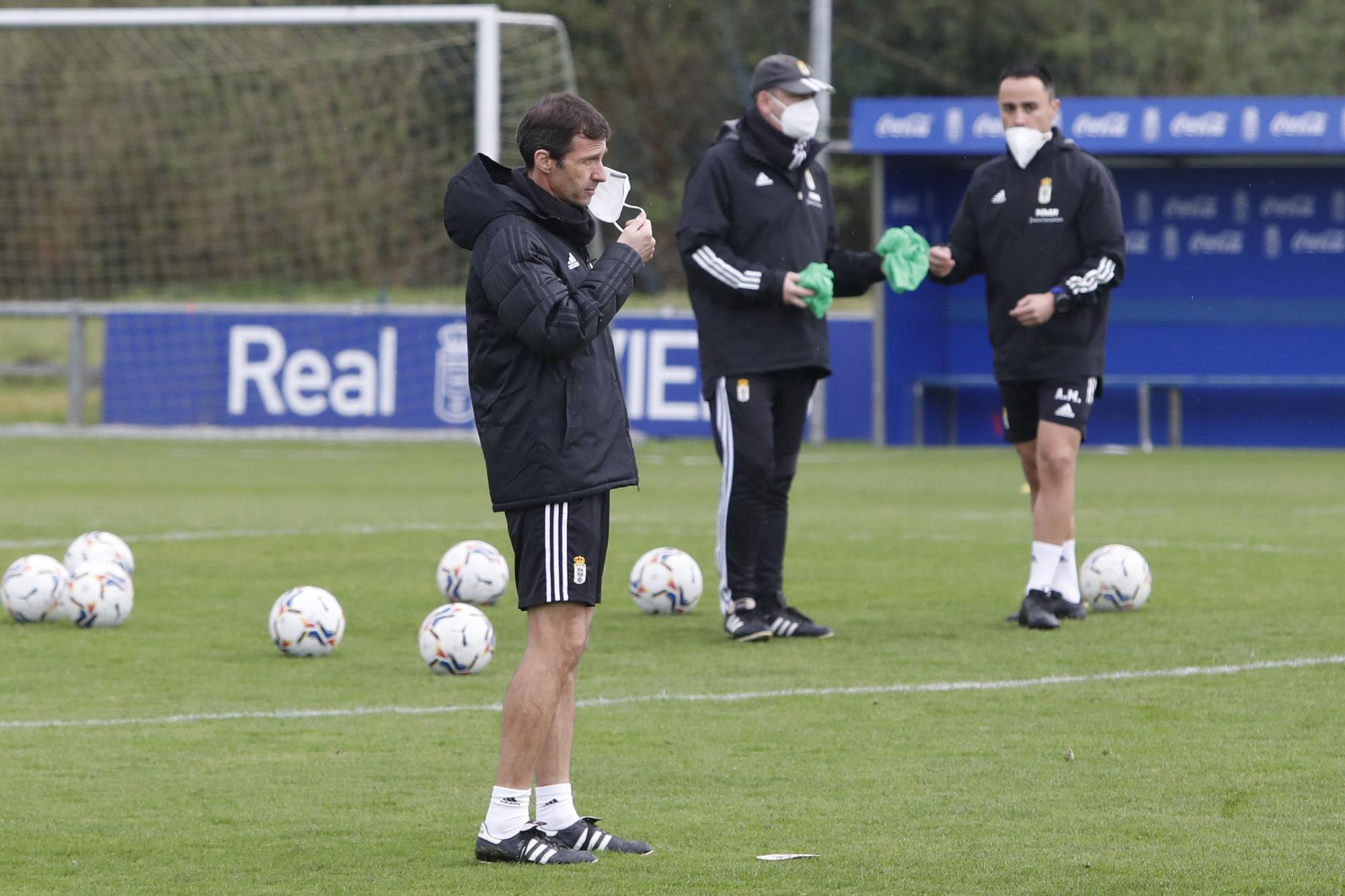 El entrenamiento del Oviedo