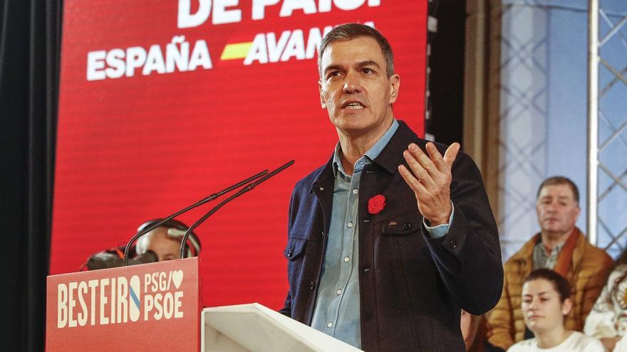 Sánchez: &quot;Con un socialista en la Moncloa y otro en la Xunta, Galicia no rueda, Galicia vuela&quot;