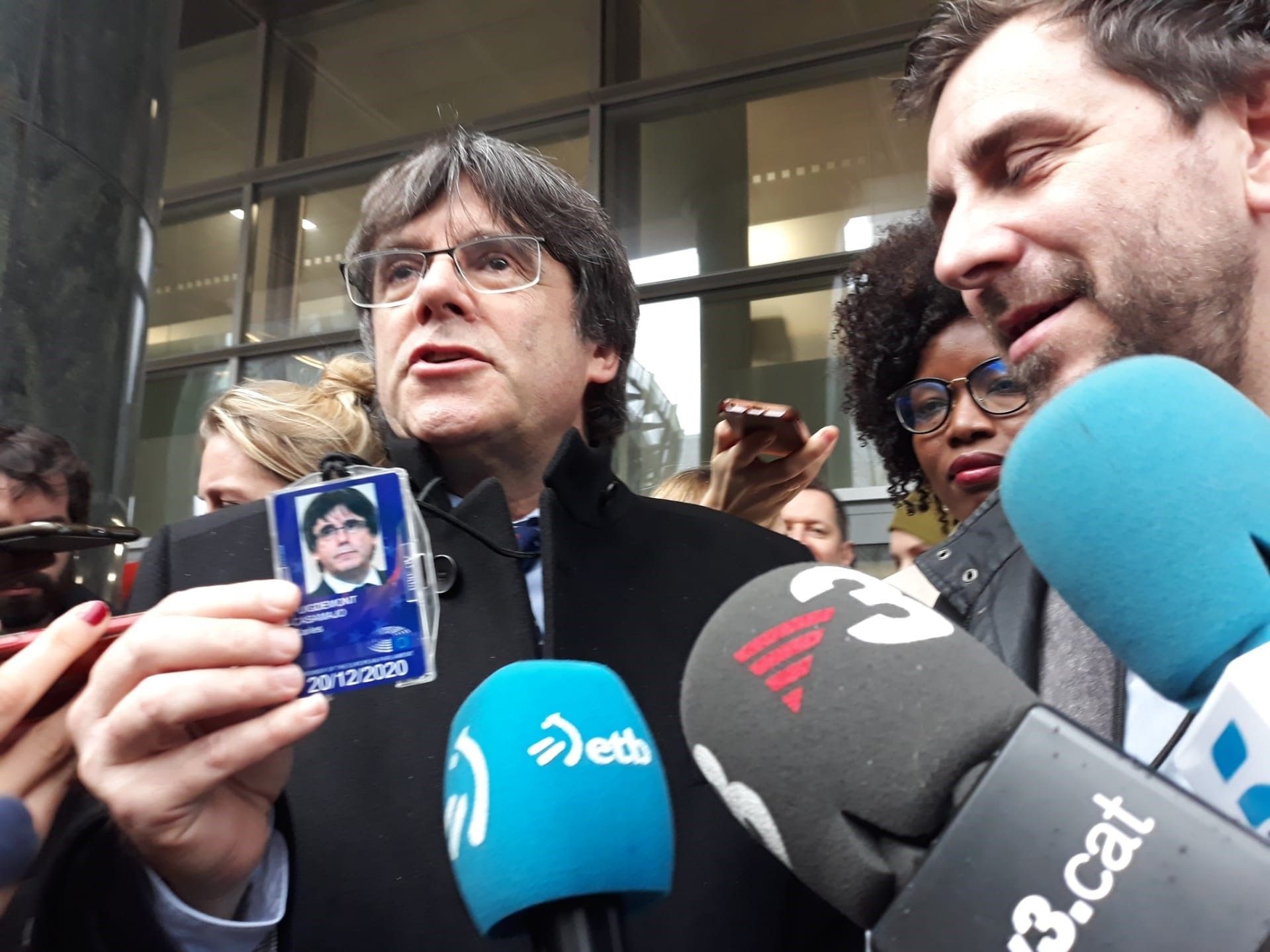 Archivo - L'expresident Carles Puigdemont al Parlament Europeu