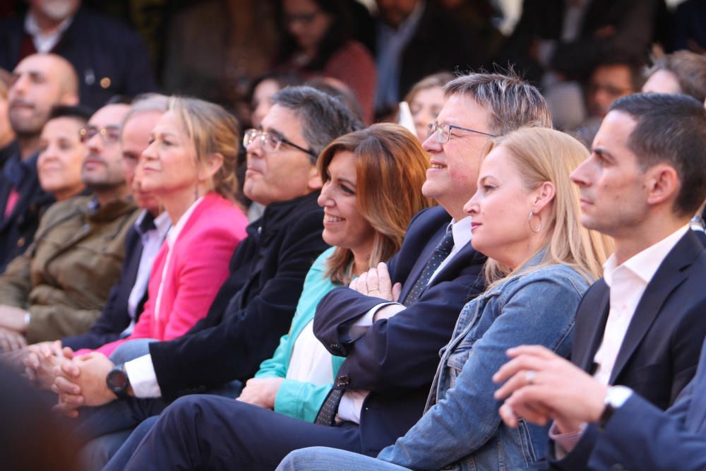 Mitin de Susana Díaz en la Casa de la Cultura de Xàtiva