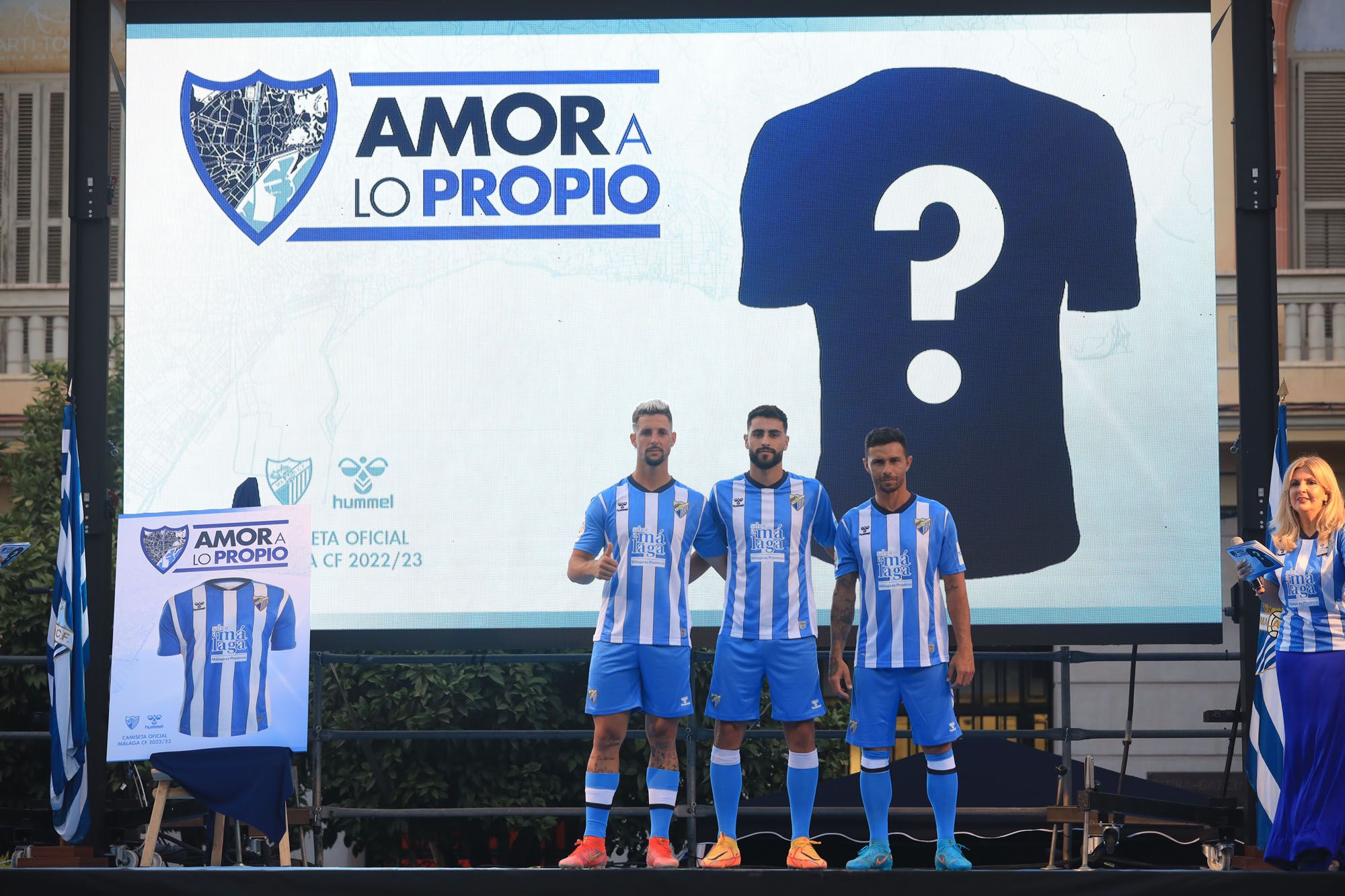 La presentación de las camisetas del Málaga CF 22/23, en imágenes