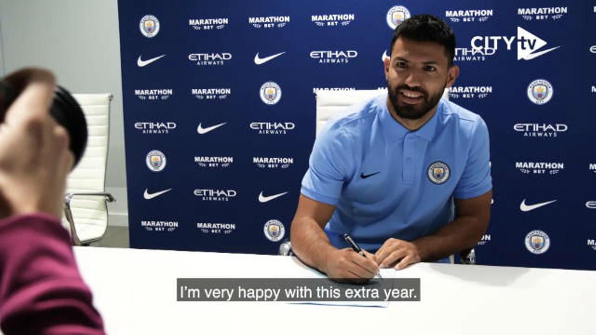 El Kun Agüero ha ampliado su vinculación con el Manchester City