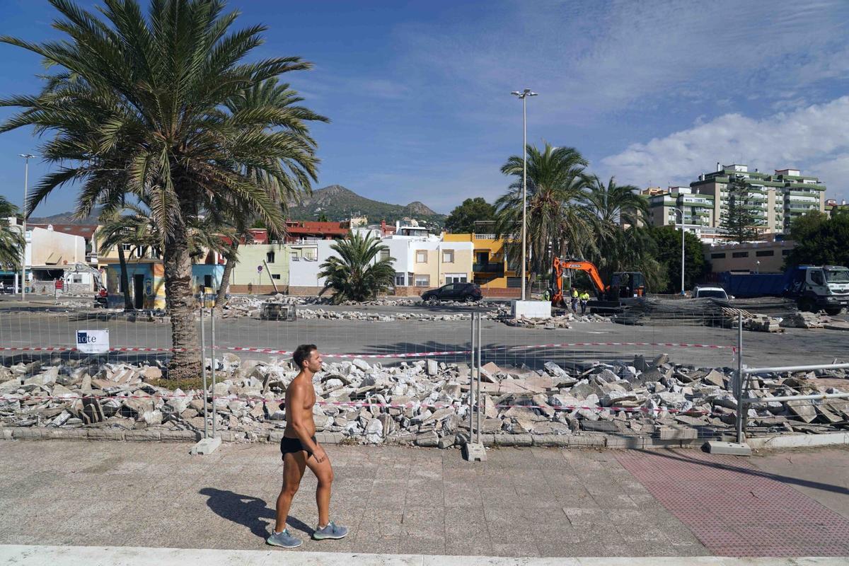 MLG 08-10-2025.-inicio de las obras de remodelación en el paso marítimo de Pedregalejo