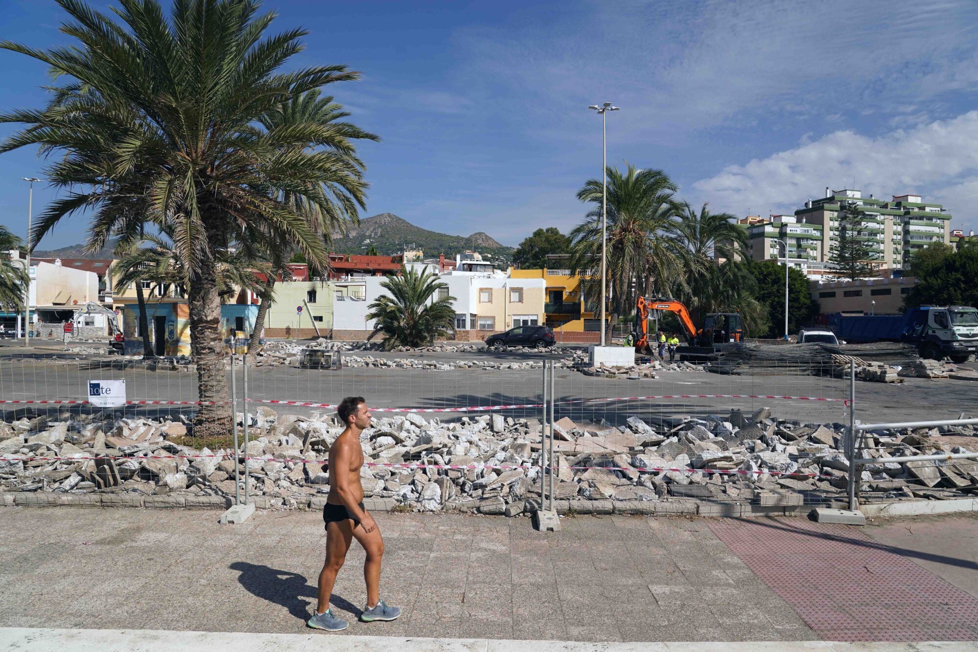 MLG 08-10-2025.-inicio de las obras de remodelación en el paso marítimo de Pedregalejo