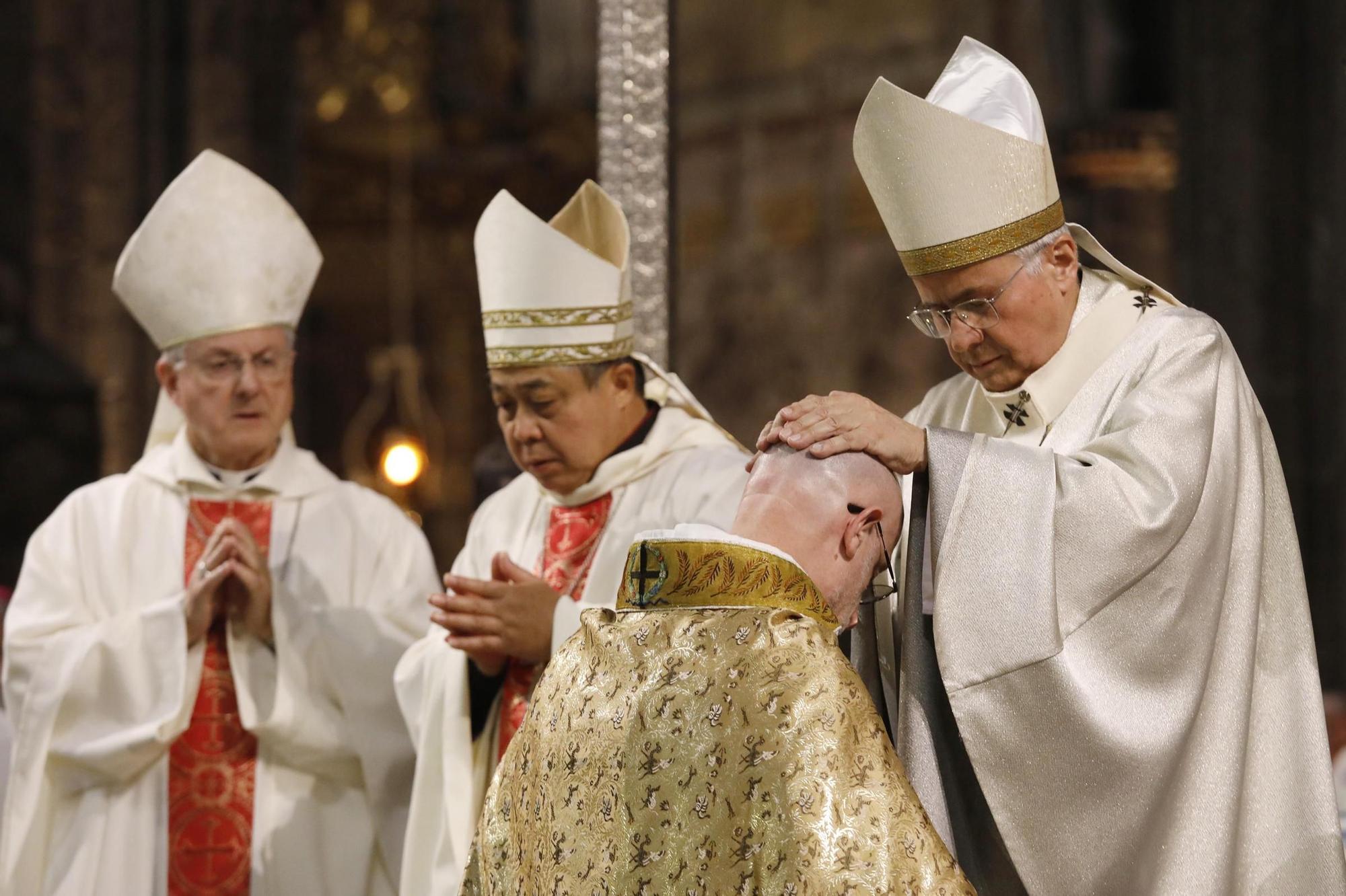 Ordenació d'Octavi Vila com a nou bisbe de Girona,