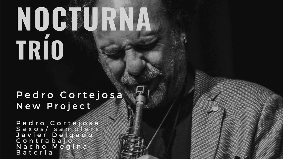 Cartel promocional del concierto de Pedro Cortejosa en Badajoz.