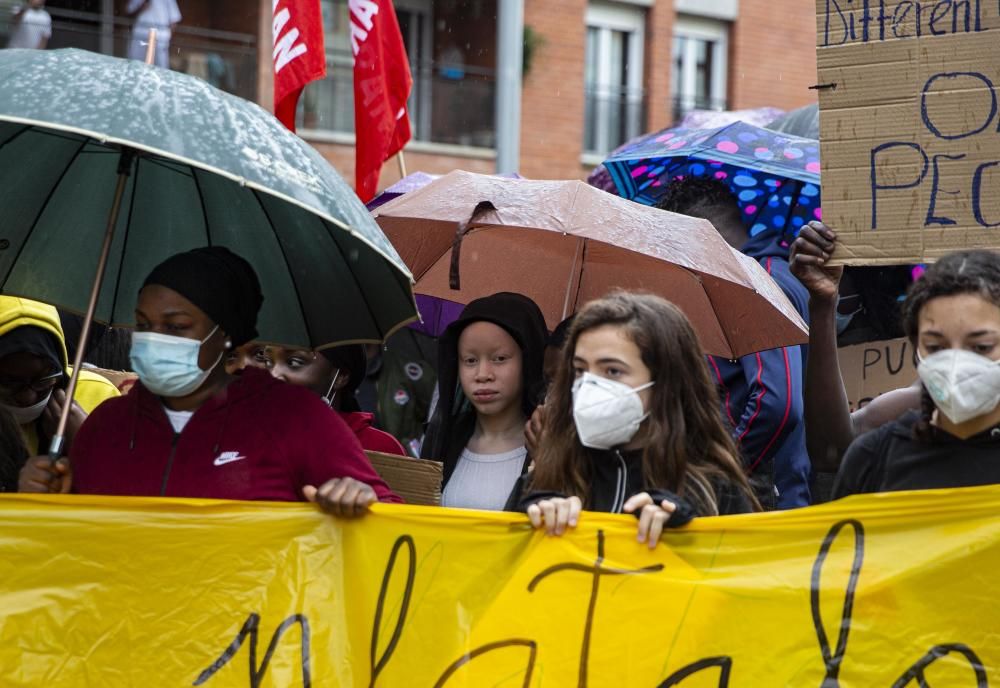 Manifestació contra el racisme a Salt i Girona