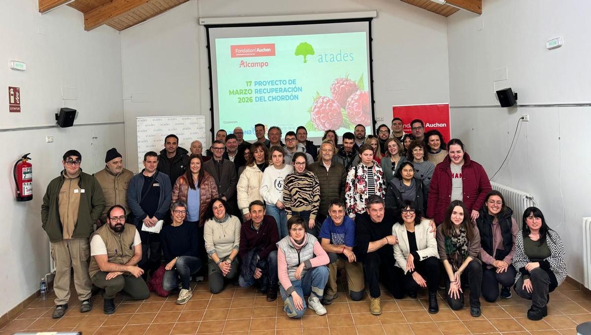 Alcampo colabora con Atades en el proyecto de recuperación del chordón.