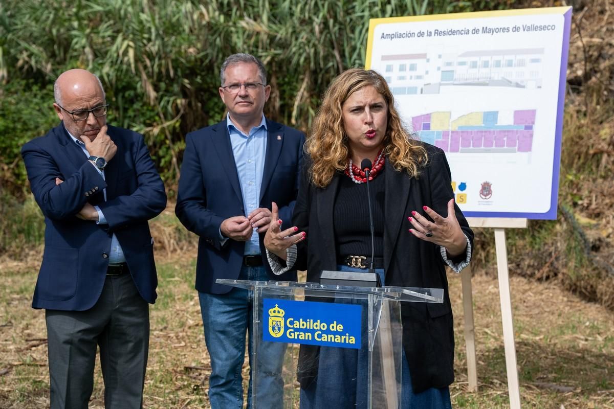 Colocación de la primera piedra de la ampliación de la Residencia de Mayores de Valleseco