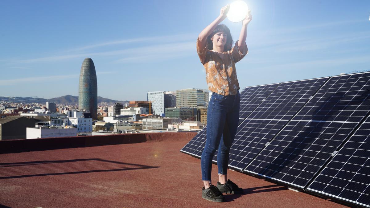 Placas solares en un edificio