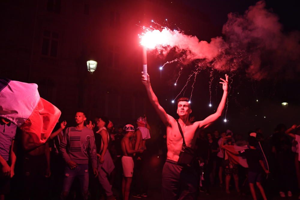 Celebraciones por el pase de Francia a la final